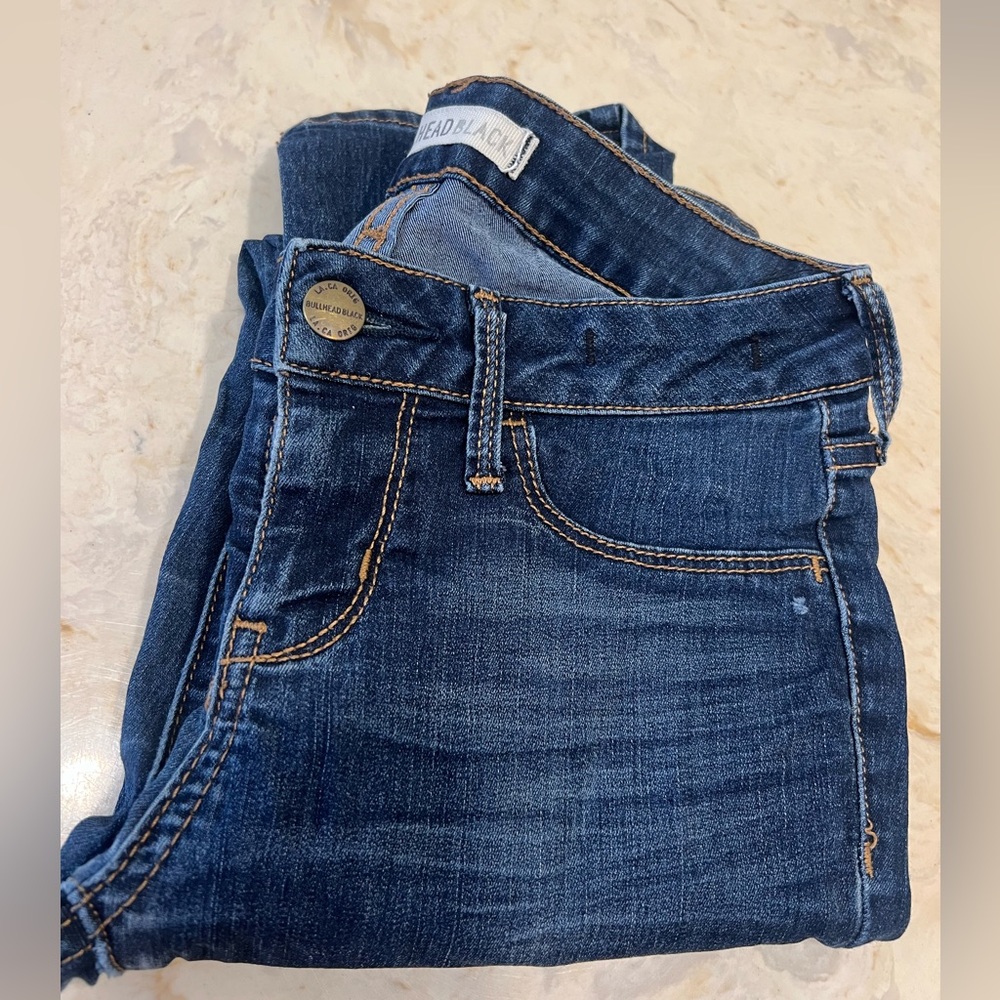 Pacsun Dark Bull Head Jean leggings